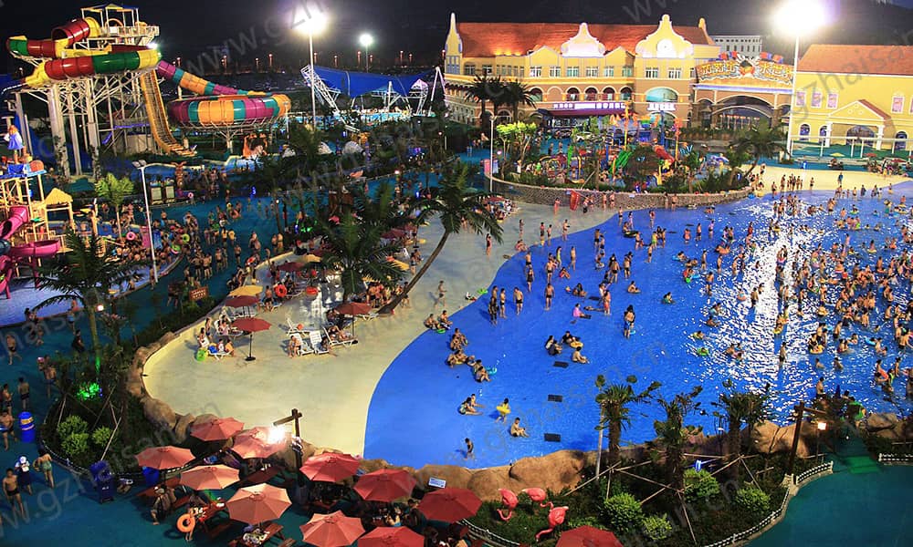 浙江徐州加勒比水世界海浪池2015.9.16 浙江徐州加勒比水世界海浪池