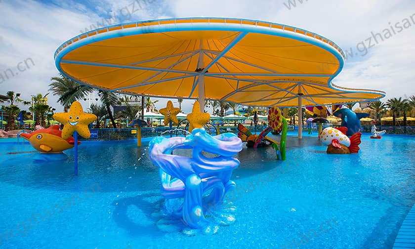 浙江宁波大目湾阿拉的海水上乐园小谐游乐场戏水小品