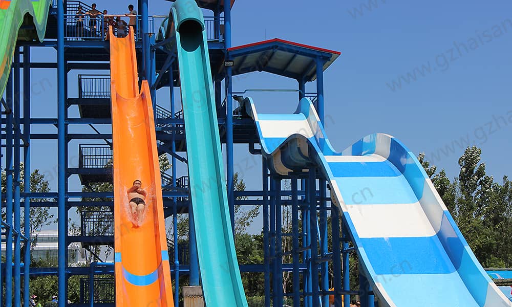 河北保定海森水上大世界高速滑道、家庭宽滑梯